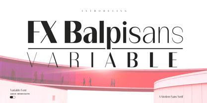 FX Balpisans Variable Font Poster 1