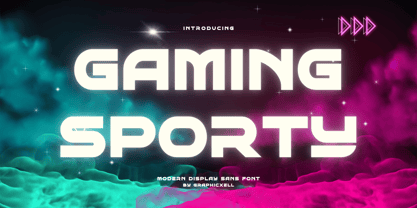 Gaming Sporty Font Poster 1