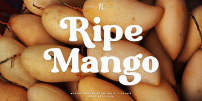 Ripe Mango Fuente Póster 1