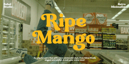Ripe Mango Fuente Póster 2
