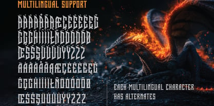 Dragon Blaze Font Poster 6