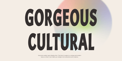 Gorgeous Cultural Font Poster 1