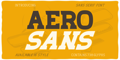 Aero Sans Police Poster 1