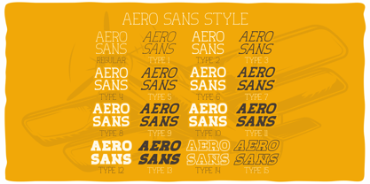 Aero Sans Fuente Póster 10