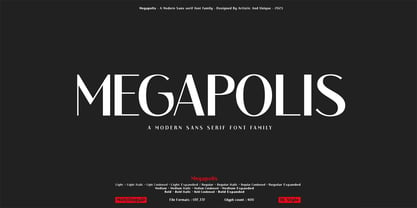 Megapolis Font Poster 2