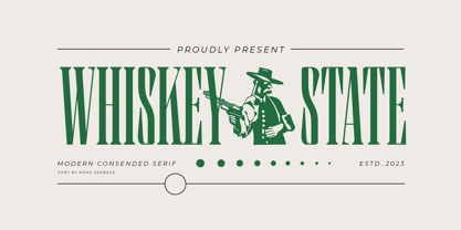 Whiskey State Font Poster 1