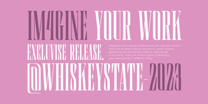 Whiskey State Fuente Póster 7