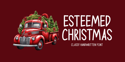 Esteemed Christmas Font Poster 1