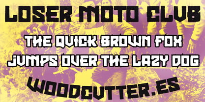 Loser Moto Club Font Poster 2