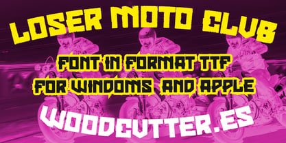 Loser Moto Club Font Poster 3