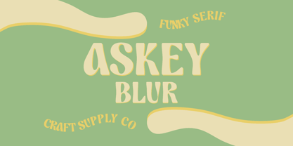 Askey Blur Font Poster 1