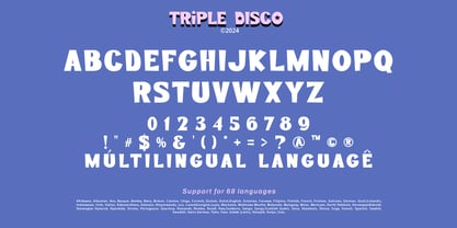 Triple Disco Font Poster 10