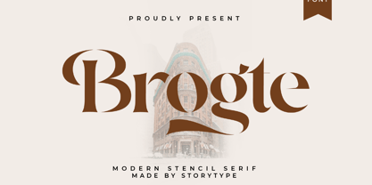 Brogte Font Poster 1