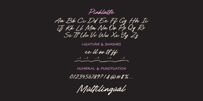 Pinklatte Font Poster 7