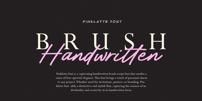 Pinklatte Font Poster 2