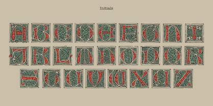 Medieval Initials Font Poster 2