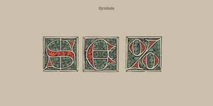 Medieval Initials Fuente Póster 12
