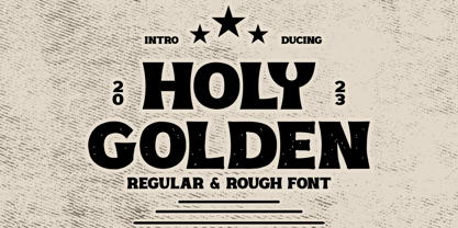 Holy Golden Font Poster 1