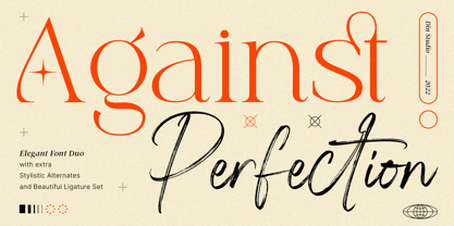 Against Perfection Font Poster 1