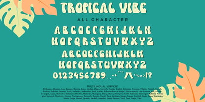 Tropical Vibe Fuente Póster 8