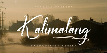 Kalimalang Font Poster 1