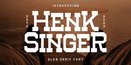 Henk Singer Font Poster 1