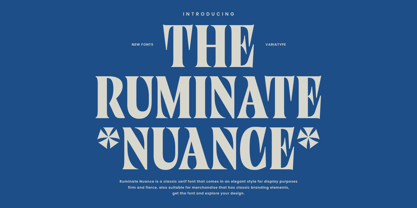 Ruminate Nuance Font Poster 1