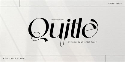 Quitle Font Poster 1