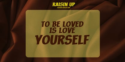 Raisin Up Font Poster 8
