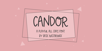 Candor Sans Font Poster 1