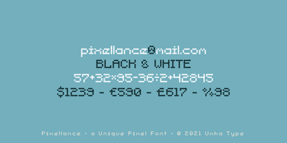 Pixellance Font Poster 7