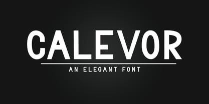 Calevor Font Poster 1