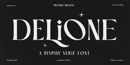 Delione Font Poster 1