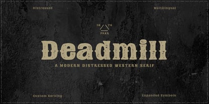 Deadmill Font Poster 1