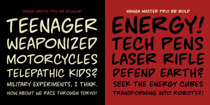 Manga Master Pro BB Font Poster 4