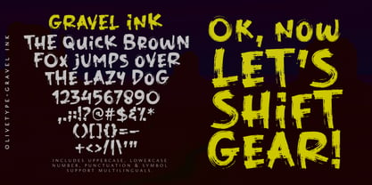 Gravel Ink Font Poster 5
