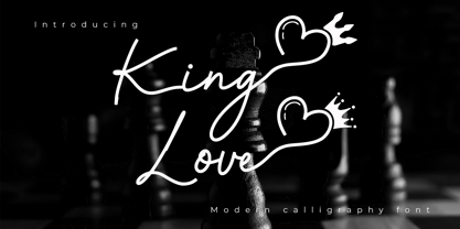King Love Font Poster 1