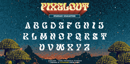 Pixelout Font Poster 7