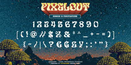 Pixelout Font Poster 8