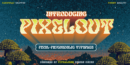 Pixelout Font Poster 1