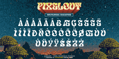 Pixelout Font Poster 9