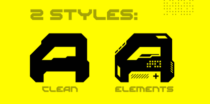 Cyberpunk Style Font Poster 2