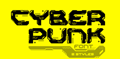 Cyberpunk Style Font Poster 1