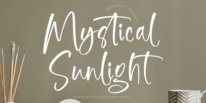 Mystical Sunlight Font Poster 1