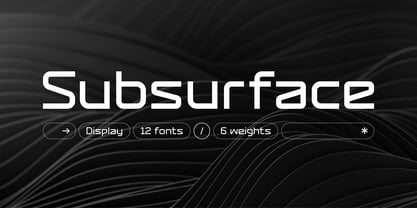 Subsurface Font Poster 1