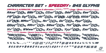 Speeday Font Poster 9