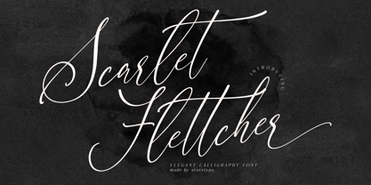 Scarlet Flettcher Font Poster 1