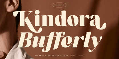 Kindora Bufferly Font Poster 1