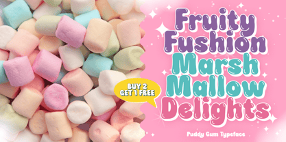Puddy Gum Font Poster 2