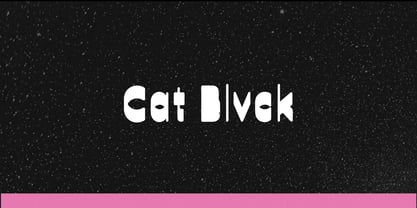 Cat Blvck Font Poster 2